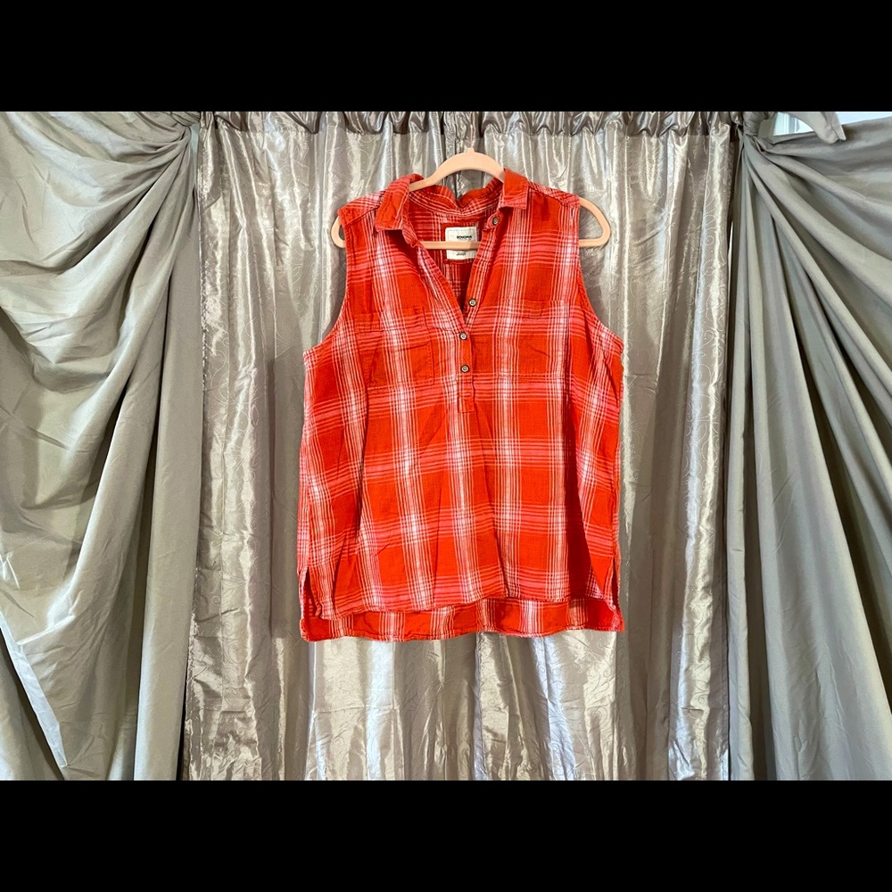 Sleeveless, Everyday, Cotton Blouse